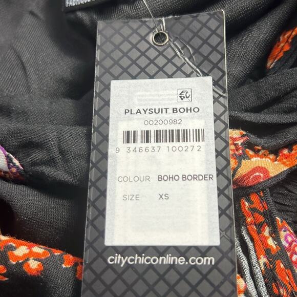 NWT City Chic Playsuit BoHo jumpsuit size XS/ 14 - Picture 10 of 12